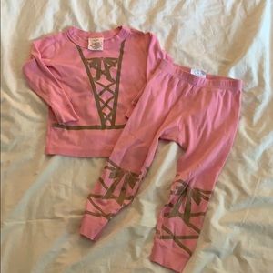 Hanna Andersson Pink Ballerina Pajama Set